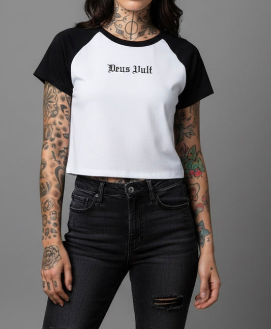 Women’s DEUS VULT baby tee