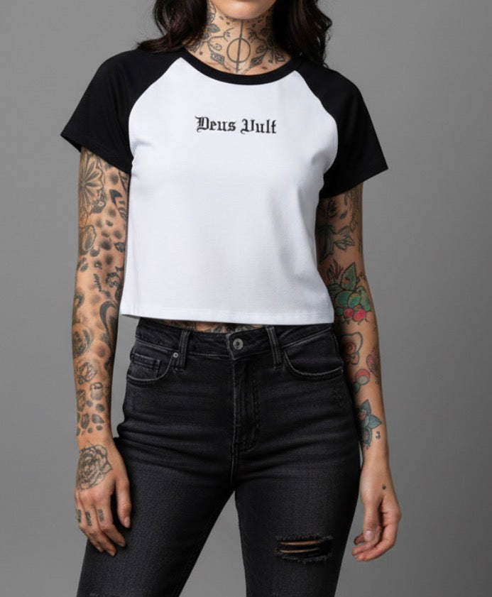 Women’s DEUS VULT baby tee