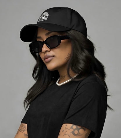 Lion Head MRKD BRAND Dad Hat in black