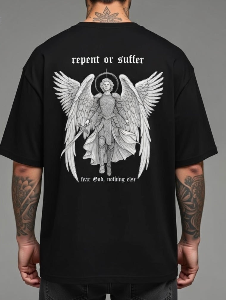 ARCHANGEL oversized high neck t-shirt