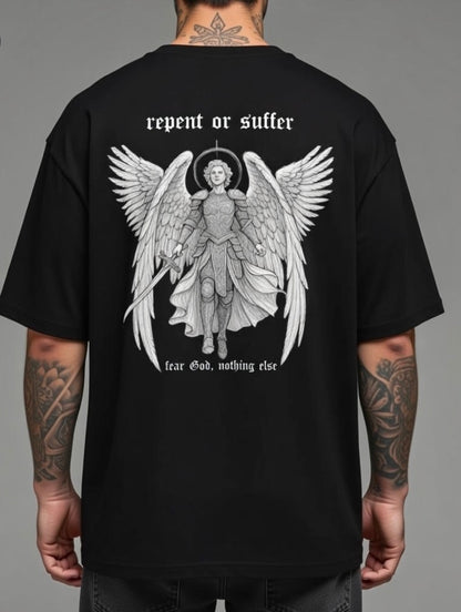 ARCHANGEL oversized high neck t-shirt