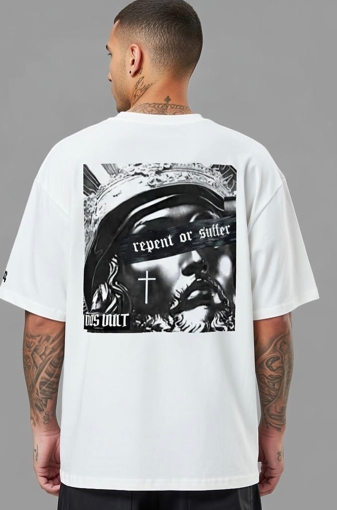 YESHUA oversized high neck t-shirt