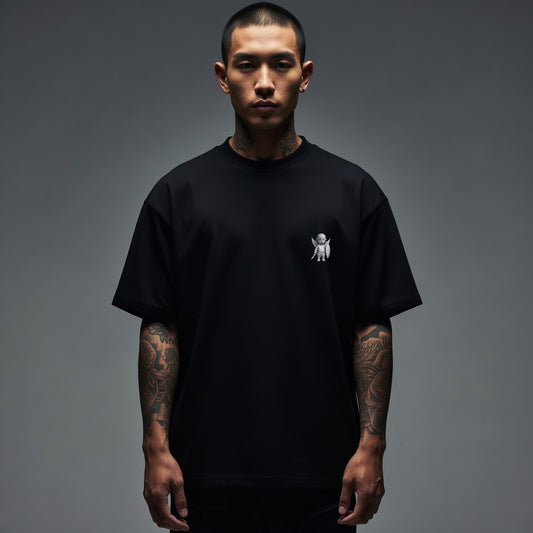 THE IV KING oversized high neck t-shirt