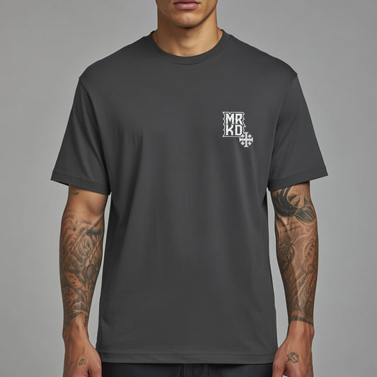BORN TO BE KING Oversized faded t-shirt
